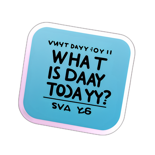 วันนี้วันอะไร?