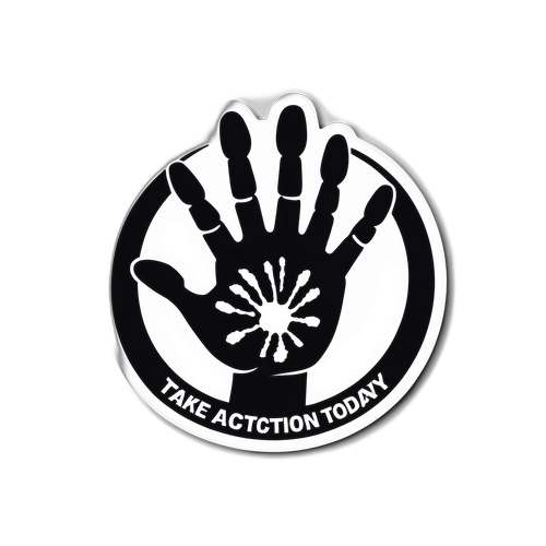 Nhà Dán Với Hình Bàn Tay Và Chữ 'Hãy Hành Động Ngày Hôm Nay'