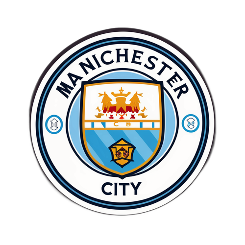 맨체스터 시티 로고 디자인 스티커