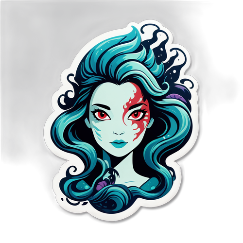 Ein geheimnisvolles Sirenen-Sticker