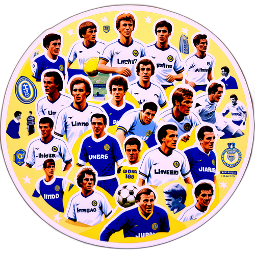Klassisk Leeds United fotballminner klistremerke