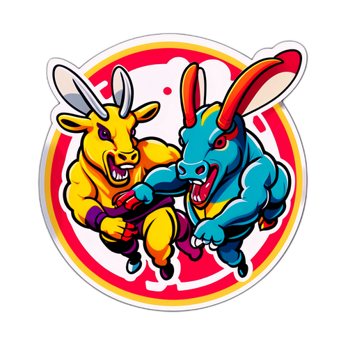Bulls vs Hornets Playful Sticker