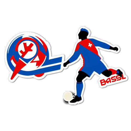 Sticker de match de football entre FC Bâle et Lausanne-Sport