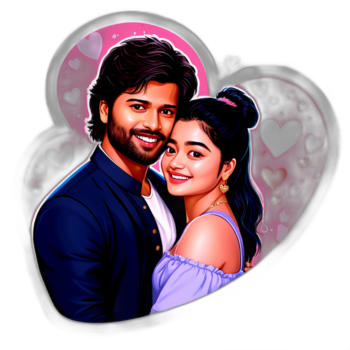 रश्मिका मंदाना और विजय देवरकोंडा का रोमांटिक स्टिकर