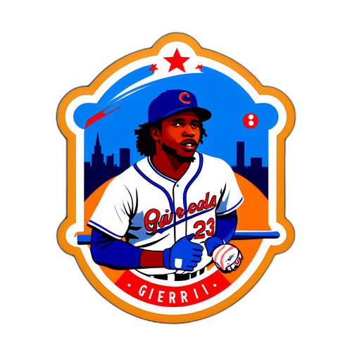 Vintage Retro Vladimir Guerrero Jr. Sticker