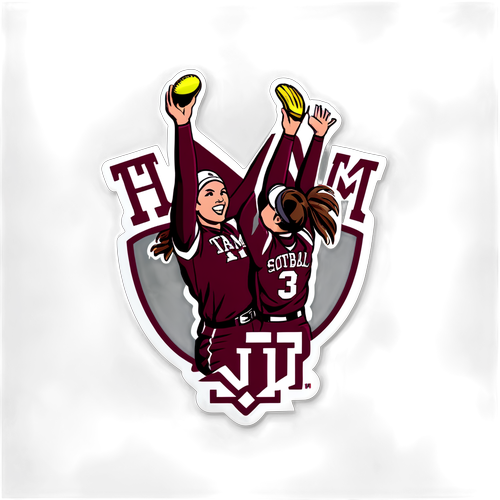 Texas A&M Softball Celebration Sticker
