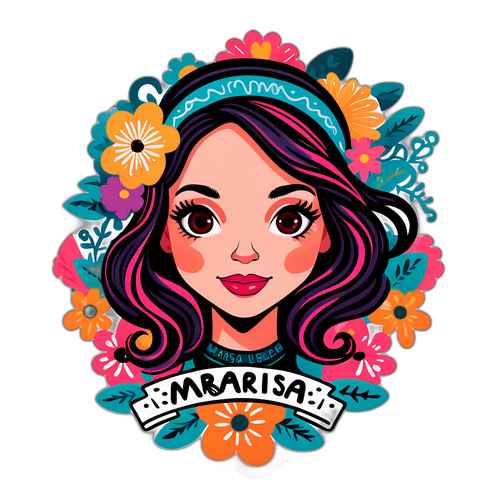 A stylisierte Porträt von Marisa Burger