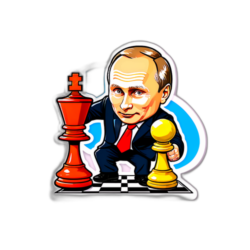 Vladimir Putin jucând șah