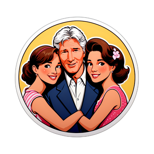 Nostalgická samolepka s Richardem Gerem