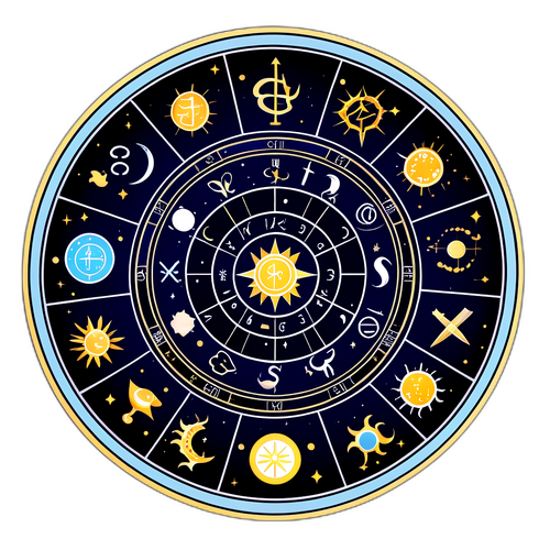 Наклейка с изображением гороскопа