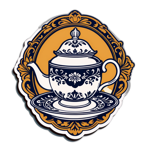 Downton Abbey Klistermærke i Viktoriansk Stil