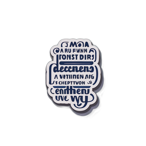 エプスタインの有名な引用をフィーチャーしたスタイリッシュな書体のステッカー