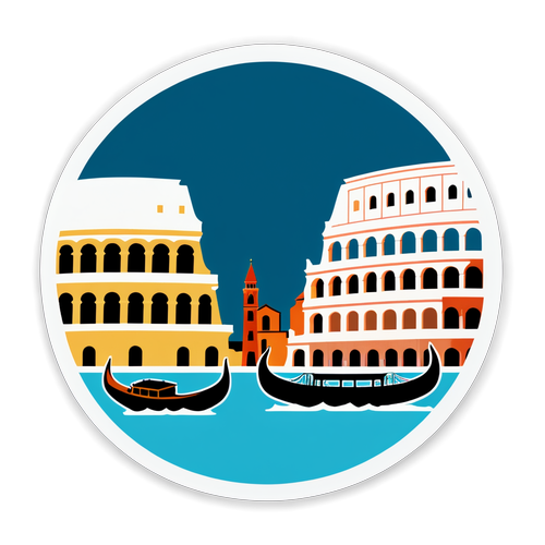 Sticker Minimalista: Venezia vs. Lazio