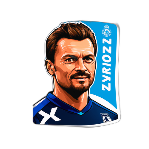 Samolepka s Jaromírem Zůnou a jeho podpisem