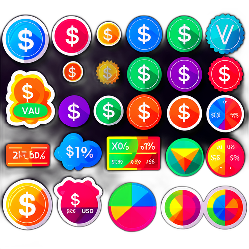 Những nhãn dán mô phỏng biểu đồ giá XAU/USD