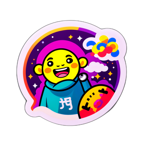 강부자 테마의 재미있는 메시지 스티커