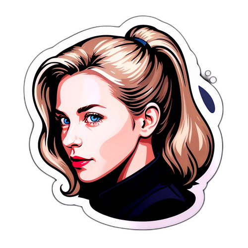 En stiliserad bild av Elizabeth Holmes