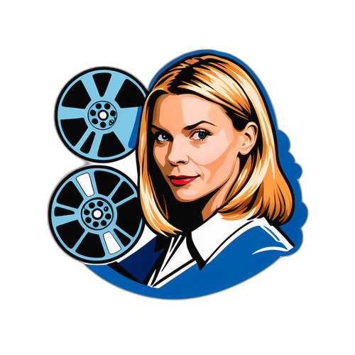 Claire Danes Film Reels Sticker