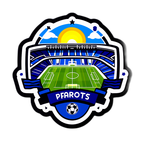 สติ๊กเกอร์ของสนามกีฬาที่มีชื่อเสียงของปอร์โต้