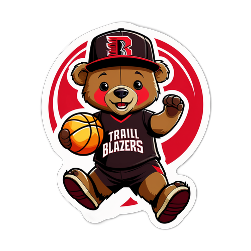 דובי מצחיק מחזיק כדורסל