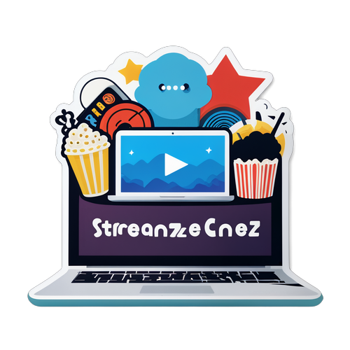 Streamz Laptop met Popcultuur Iconen