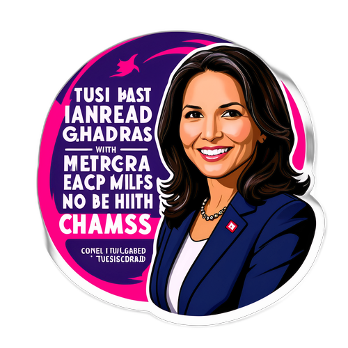 Een dynamische sticker van Tulsi Gabbard