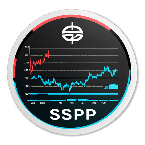 מדבקה מינימליסטית של סמלי מדד S&P