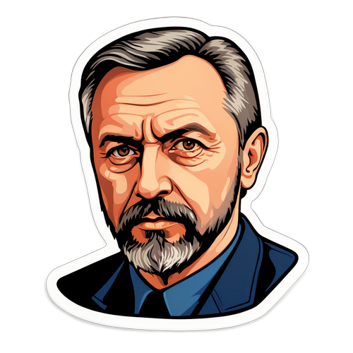 Стикер с портретом Сергея Тихановского