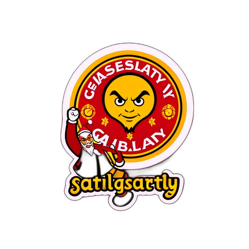 สติ๊กเกอร์การ์ตูนแบบฉลองของกาลาตาซาราย