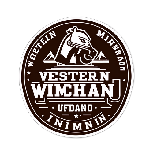 Retro-Style Western Michigan vs Indiana Sticker