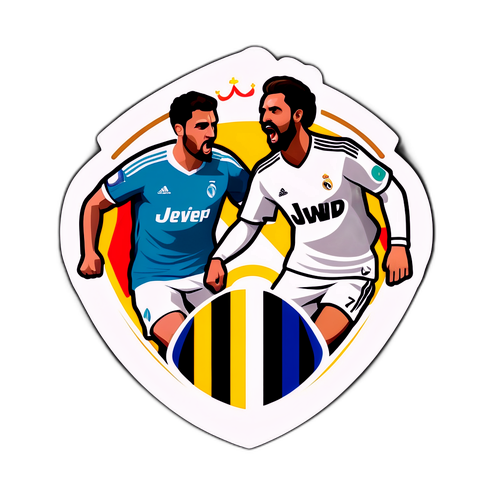 Stiker Persaingan Real Madrid vs Juventus
