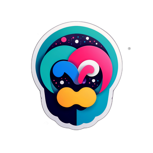 창의적인 디자인 요소와 OpenAI 로고의 조합