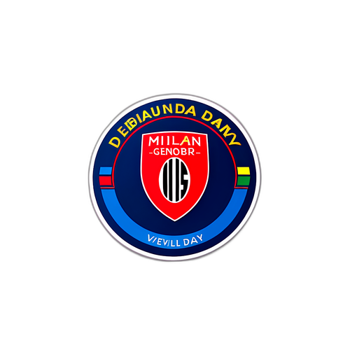 Milan ve Genoa Logoları ile Derby Günü!