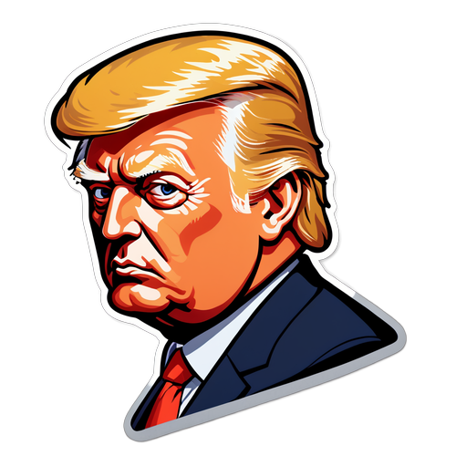 Trump Character Sticker