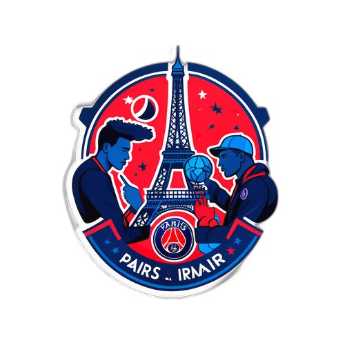 Pariisin Saint-Germain Logo ja Tähtipelaajat