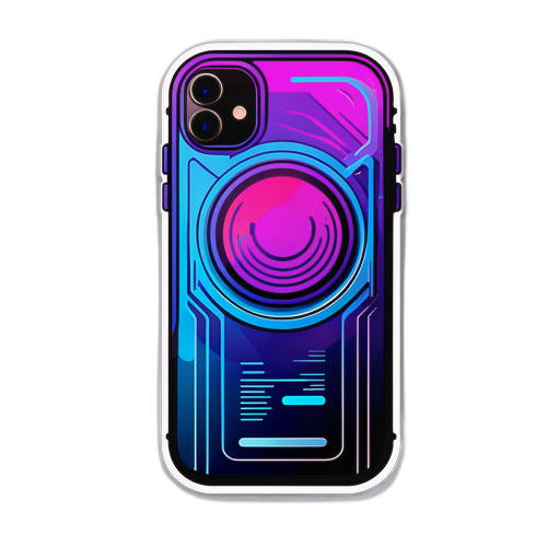 Futuristisk iPhone 17 Klistermärke