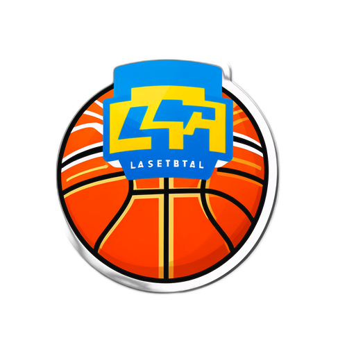 Αυτοκόλλητο με Λογότυπα Μπάσκετ και Ποδόσφαιρο