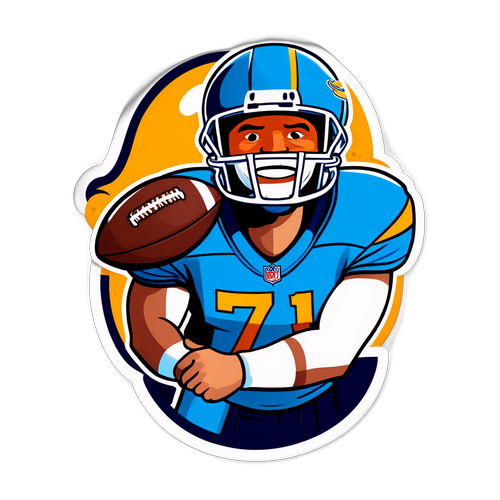 幽默美式足球貼紙