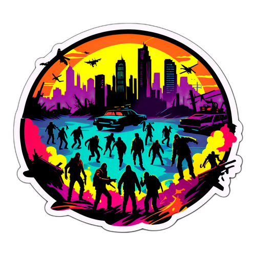 Scena d'azione ispirata a 'World War Z'