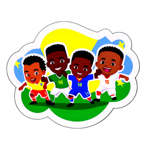 Sticker ya Mchezo wa Mpira wa Miguu kati ya Mali na Comoros