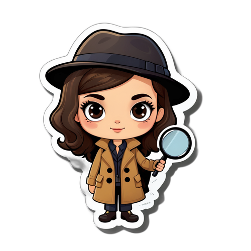 Adesivo di Roberta Bruzzone come detective