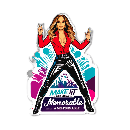 Autocolant concert Jennifer Lopez