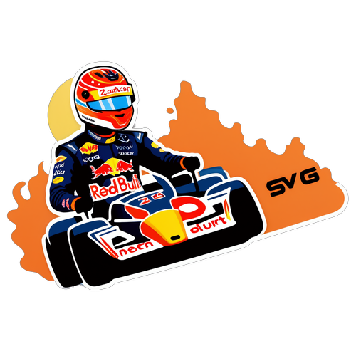 Verstappen in Actie: Schitterende Sticker met de Zandvoort Duinen!