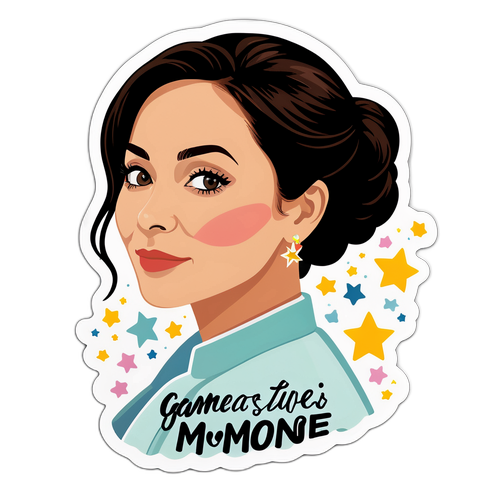 Sticker Minimalista de Mónica Gonzaga