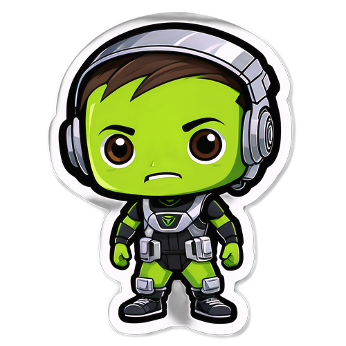 สติกเกอร์การ์ตูน Nvidia ที่น่ารัก