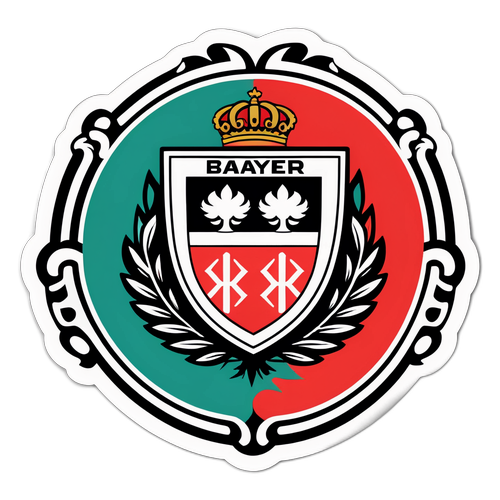 สติ๊กเกอร์โลโก้บาเยอร์ เลเวอร์คูเซ่นในสไตล์ศิลปะ