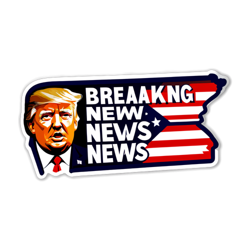 Shocking Alert! Unveiling the 'Breaking News' Trump Sticker That Every Patriot Needs!