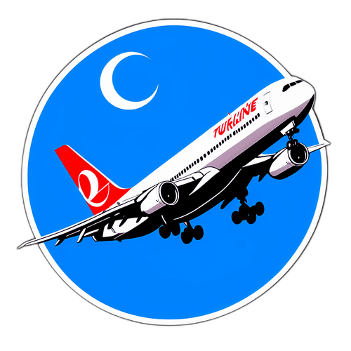 Havalı Türk Hava Yolları Uçağı