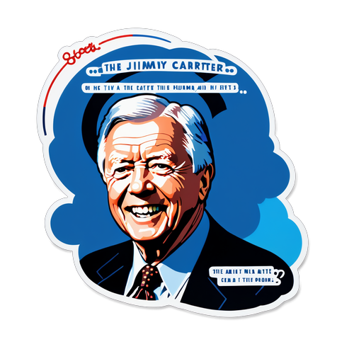 Portrait stylisé de Jimmy Carter