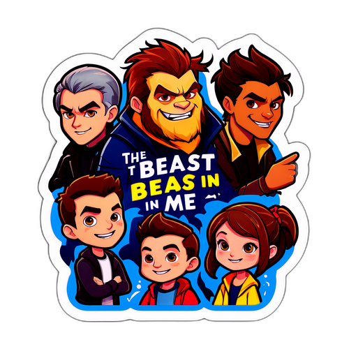 The Beast in Me Sticker Design